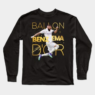 Karim Benzema Ballon d'Or Long Sleeve T-Shirt